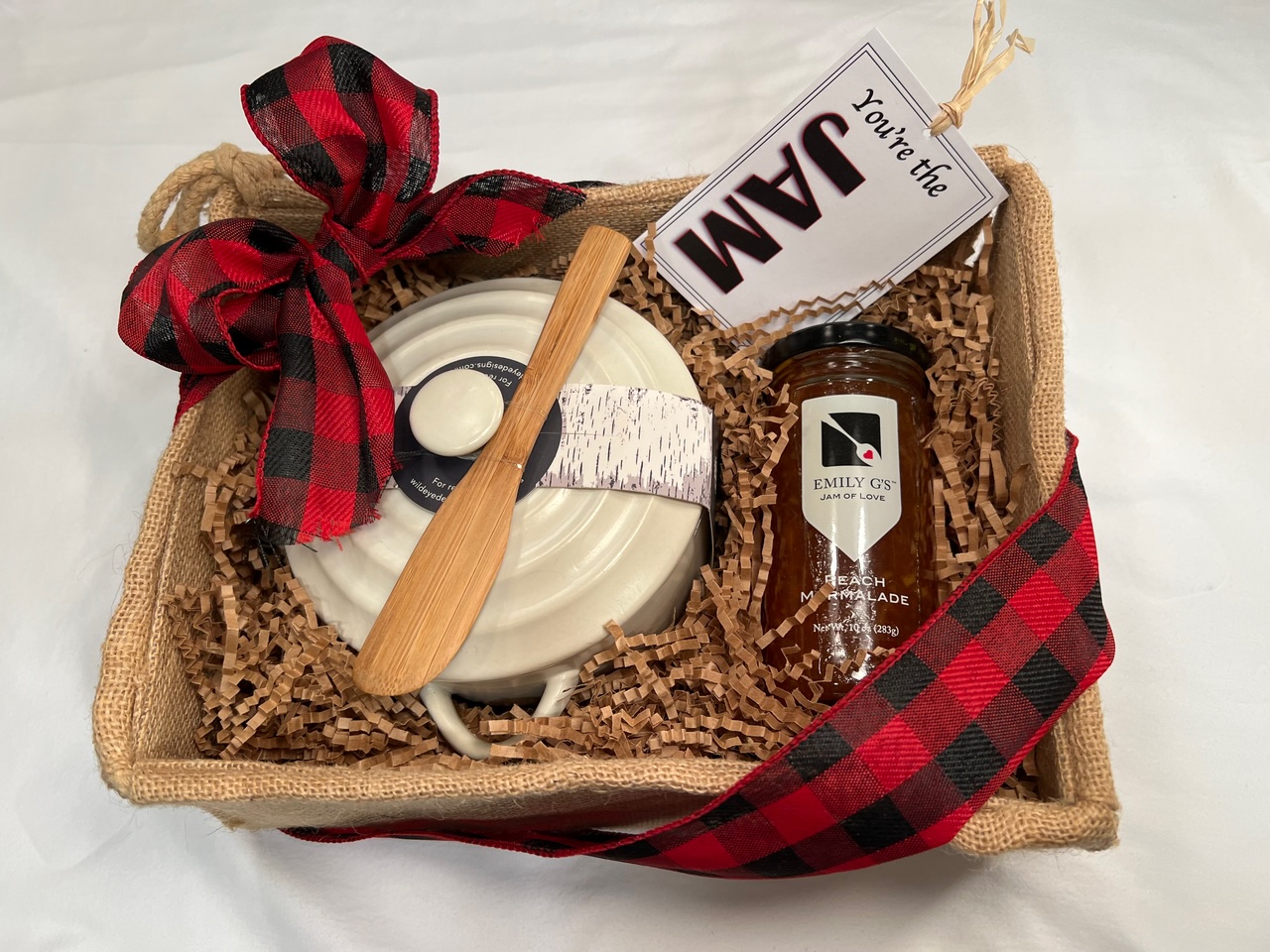 Emily G's Gift Set Brie Baker Basket